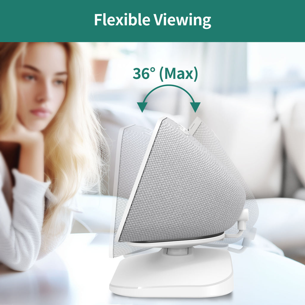 Adjustable Stand for Echo Show 5 (3rd Gen) with USB-C and USB Charging Port