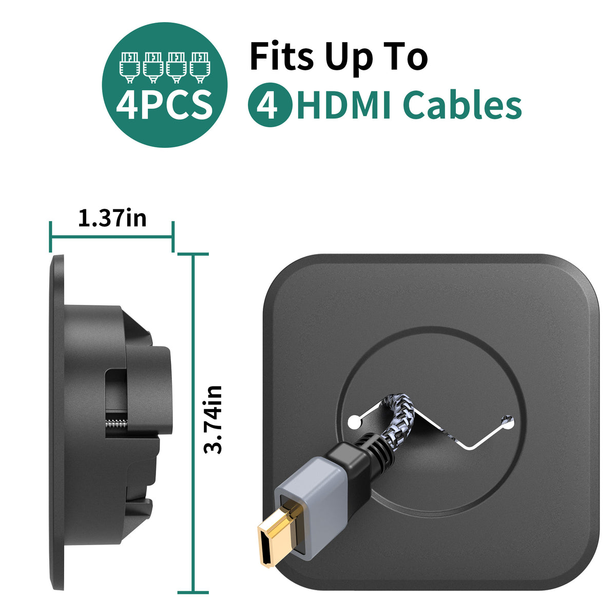 In-Wall Cable Management Kit (2-Pack)