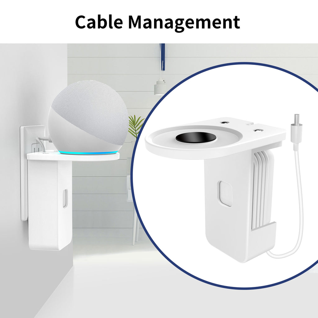 Outlet Wall Mount for Echo Dot(4th&5th Gen)/Echo Pod/Google Next Mini