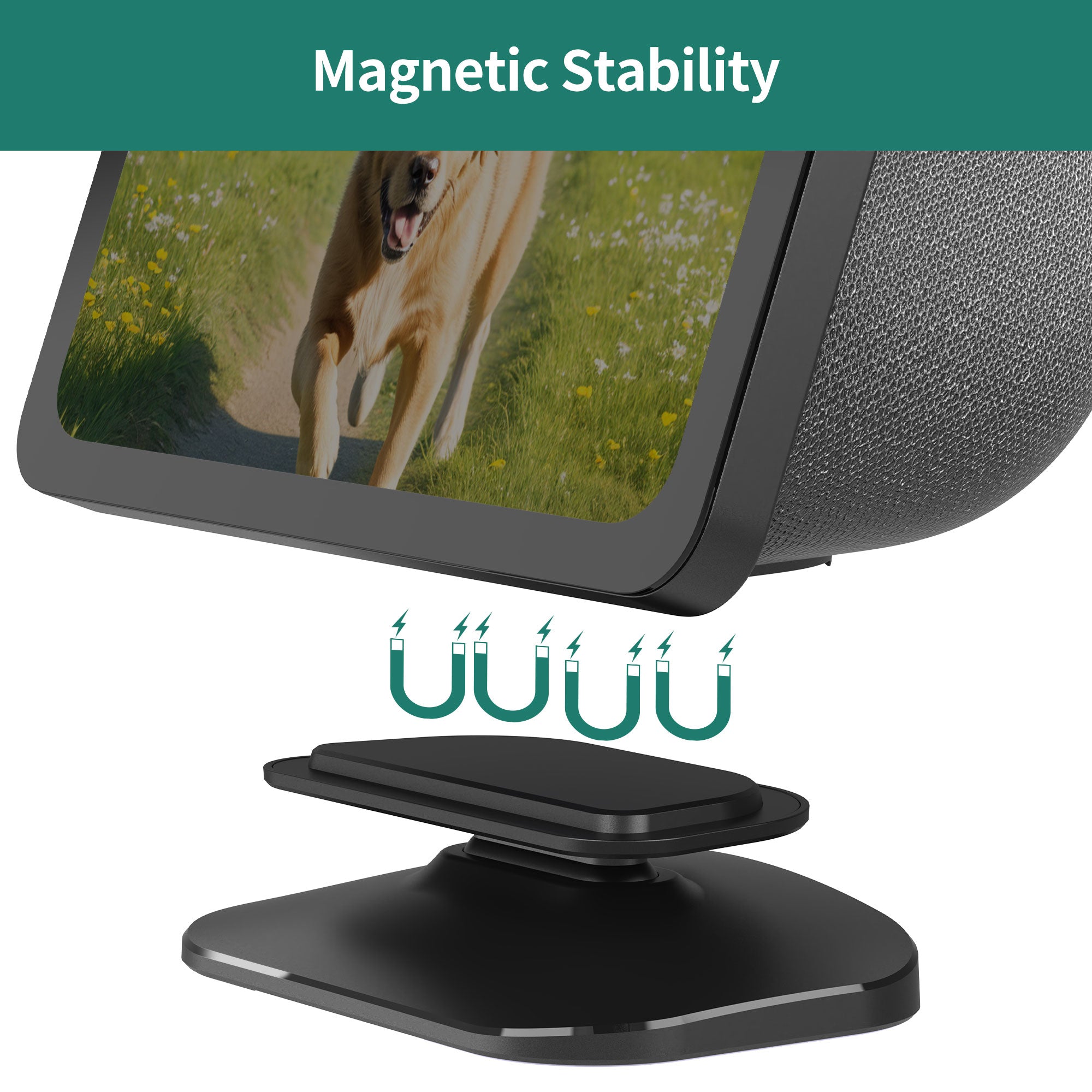 Adjustable Stand for Echo Show 8 (3rd Gen) with USB-C and USB Charging Port
