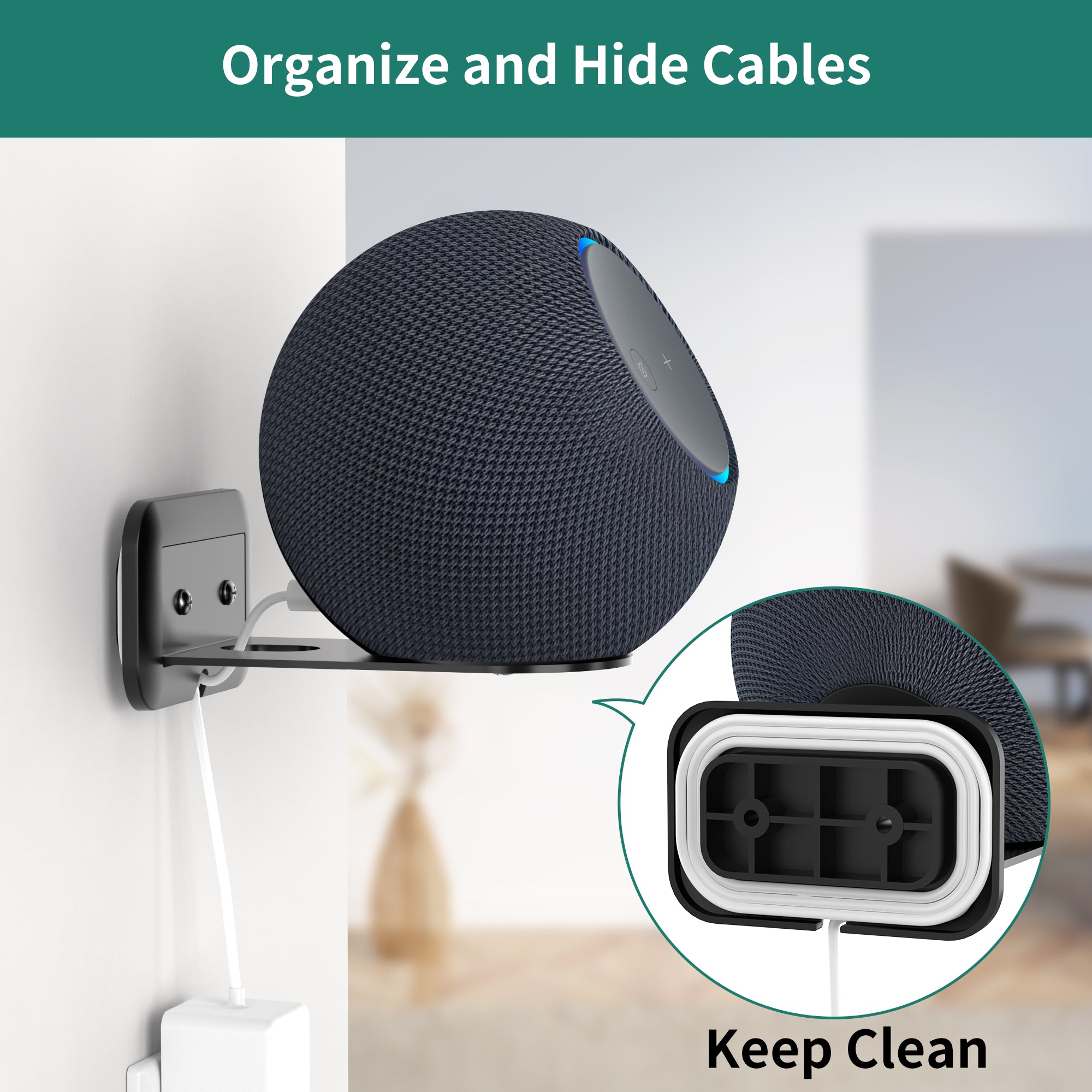 Wall Mount for Echo Studio 2nd Gen(2025 Release)/Sonos era 100