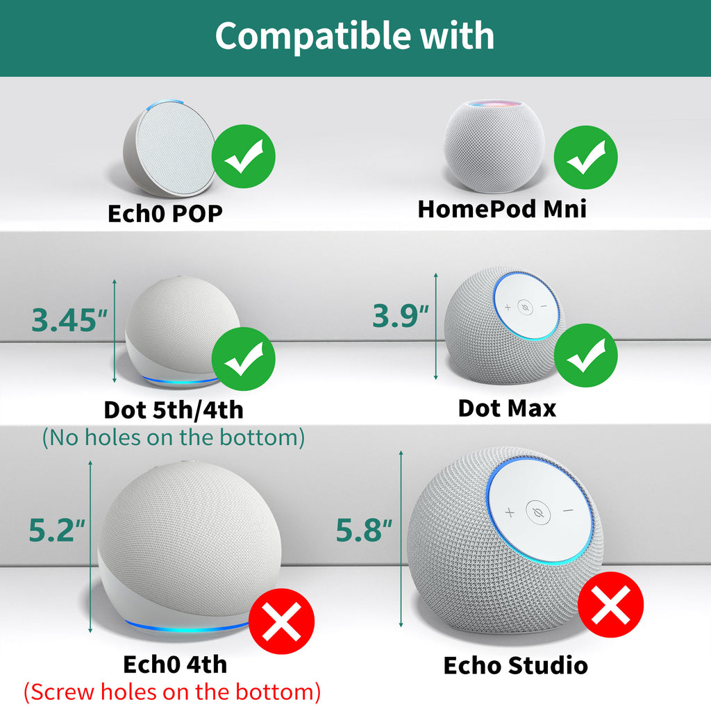 Wall Mount for Echo Dot Max